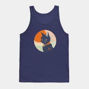 Sun, Water, And Black Cat Tank Top